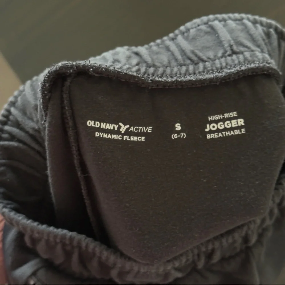 Old Navy High-Waisted Dynamic Fleece Zip-Pocket Jogger Sweatpant Girls Small